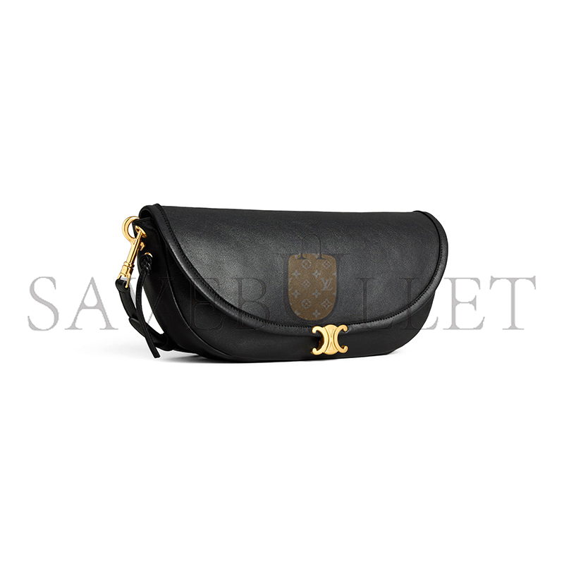 ce1i*e little halfmoon soft triomphe in S*pple shiny lambskin l10373778.38no (25*13*5cm)
